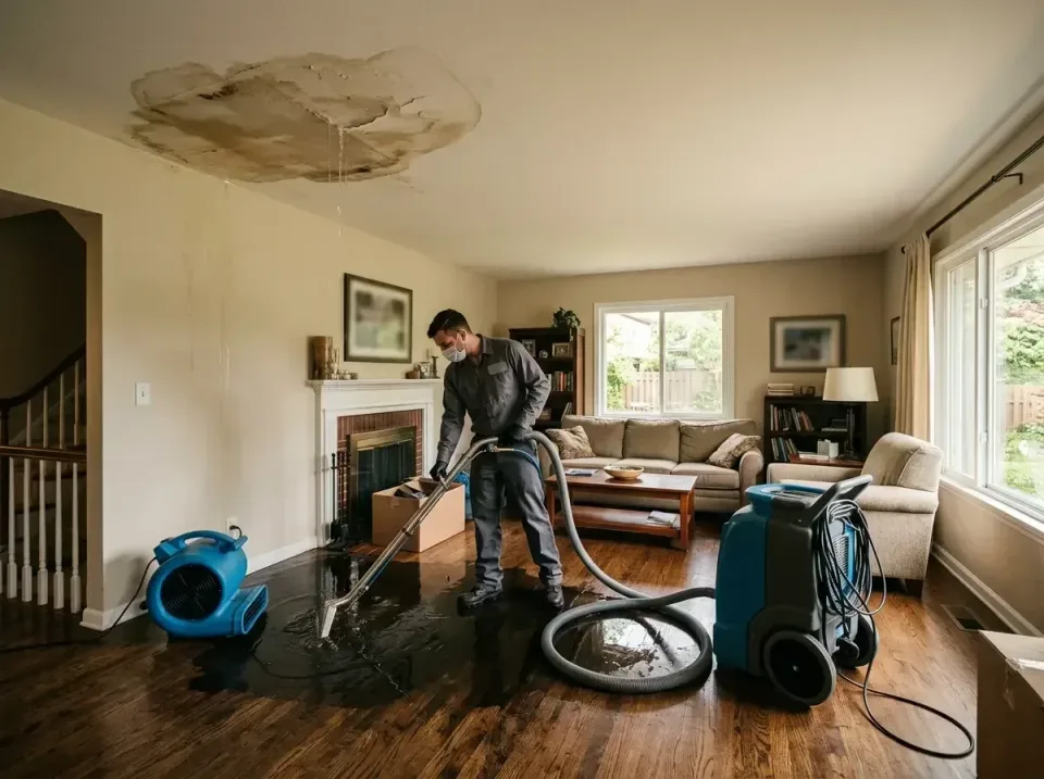 attic-pipe-burst-ceiling-drip-008 — frequently asked questions, Water Damage Restoration & Carpet Care in Fairfield, IA